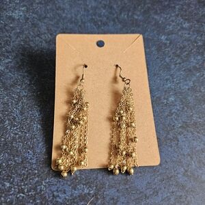 Elegant Gold Dangle Earrings